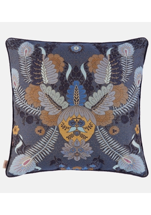 Etro Pluma floral embroidered cushion