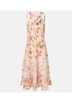 Zimmermann Acacia broderie anglaise linen midi dress