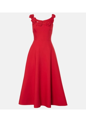 Valentino Crepe Couture floral midi dress