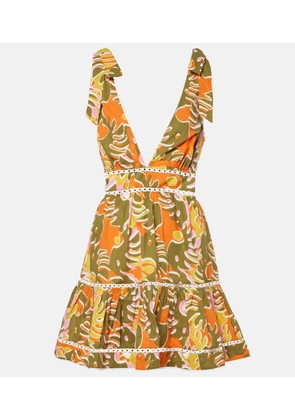 Poupette St Barth Cara printed cotton minidress