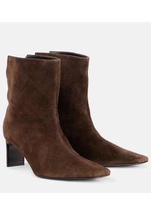 Khaite Ona 55 suede ankle boots