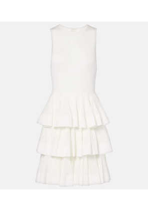 Zimmermann Crush Ruffled tiered knitted minidress