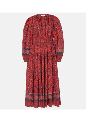 Ulla Johnson Mona floral cotton-blend midi dress