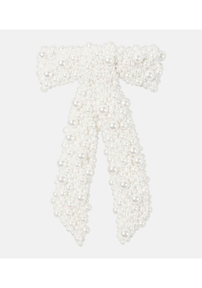Jennifer Behr Donna faux-pearl bow barrette