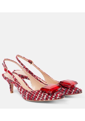 Gianvito Rossi Jaipur boucle slingback pumps