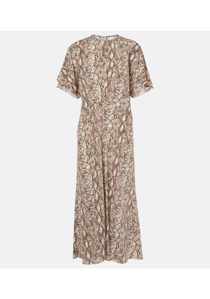 Isabel Marant Keany printed silk-blend midi dress
