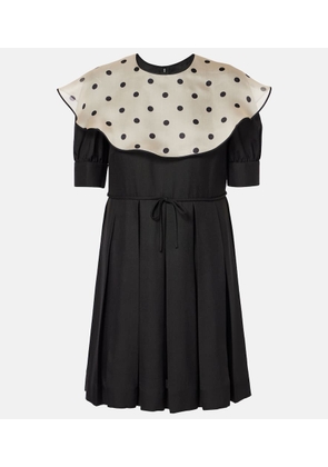 Valentino Polka dot silk minidress