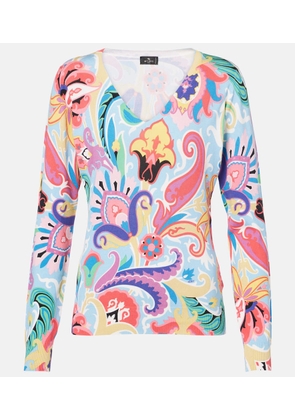 Etro Paisley silk-blend sweater