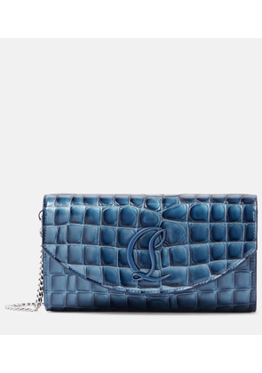 Christian Louboutin Loubi54 leather clutch
