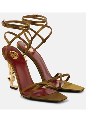 Saint Laurent Opyum 110 satin crepe sandals