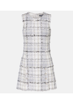 Dolce&Gabbana Checked lame tweed minidress