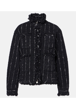 Sacai Striped tweed jacket
