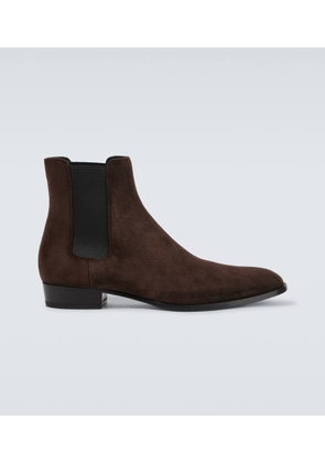 Saint Laurent Wyatt suede Chelsea boots