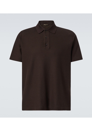 Loro Piana Cotton and cashmere pique polo shirt