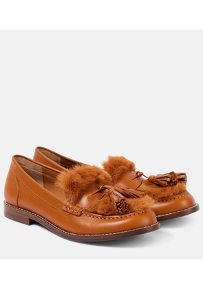 Clergerie Rita leather loafers