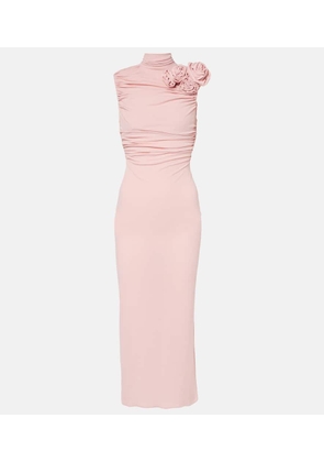 Magda Butrym Ruched silk-blend midi dress