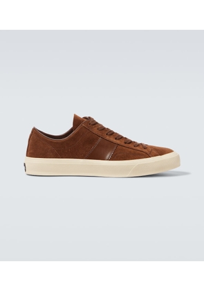 Tom Ford Cambridge logo suede sneakers