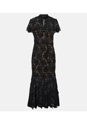 Self-Portrait Floral lace maxi dress