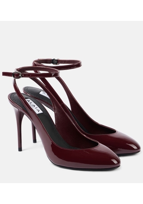 Alaia Decollete 90 patent leather pumps