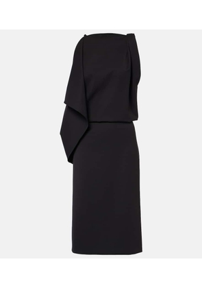 Proenza Schouler Elena draped wool-blend midi dress