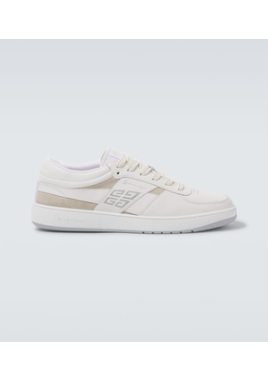 Givenchy 4G suede-trimmed leather sneakers