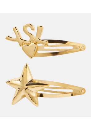Saint Laurent Cassandre set of 2 hairclips