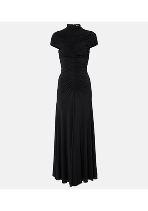 Alaia Gathered maxi dress