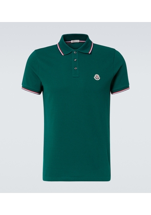 Moncler Logo cotton pique polo shirt