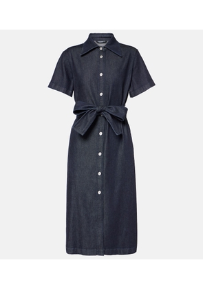 Dolce&Gabbana Belted denim shirt dress