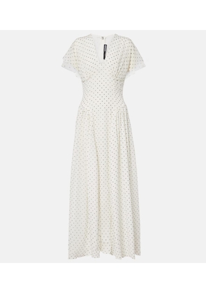 Rotate Polka-dot midi dress