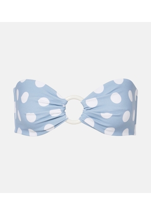 Marysia Coronada polka-dot bandeau bikini top