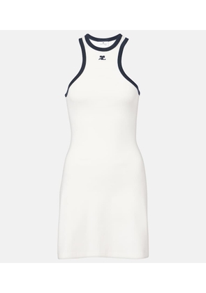 Courreges Scuba cotton jersey minidress
