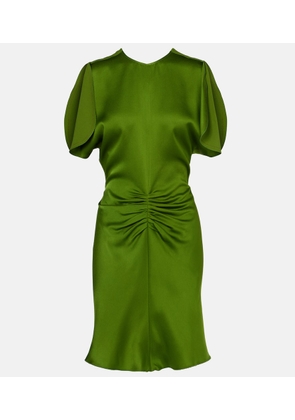 Victoria Beckham Ruched crepe minidress
