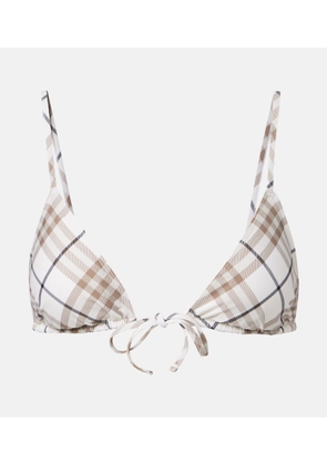 Burberry Burberry Check bikini top