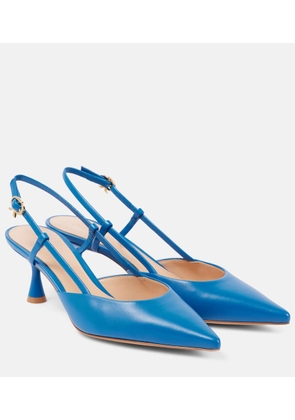 Gianvito Rossi Ascent 55 leather slingback pumps