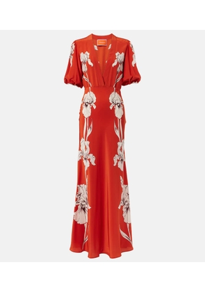La DoubleJ Marlene floral silk maxi dress