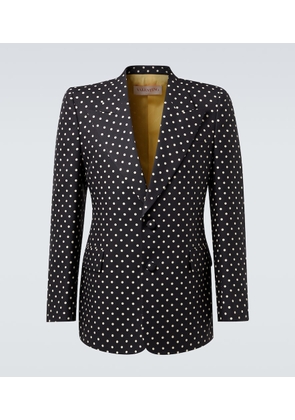Valentino Polka-dot silk blazer