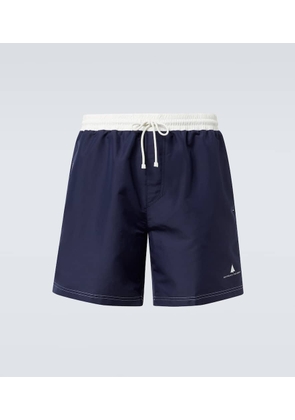 Brunello Cucinelli Logo swim trunks