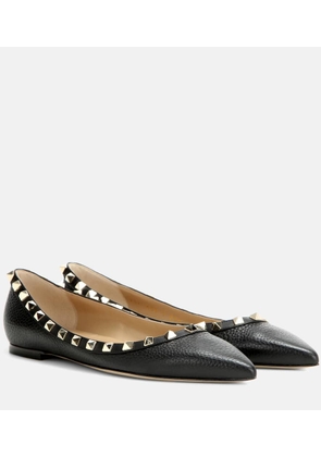 Valentino Garavani Valentino Garavani Rockstud leather ballet flats