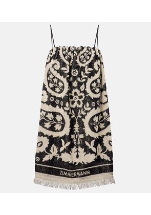 Zimmermann Rhiannon cotton terry minidress