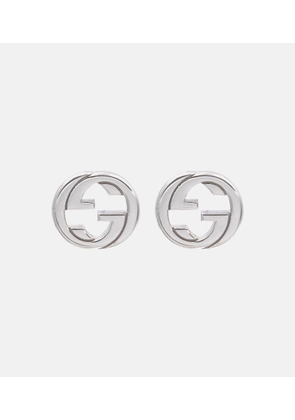 Gucci Interlocking G sterling silver earrings