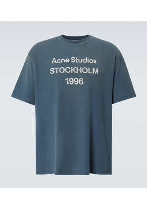 Acne Studios Logo cotton and hemp T-shirt