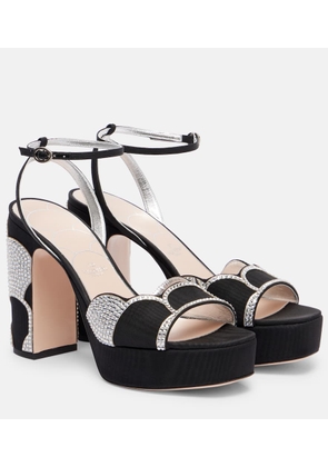 Valentino Garavani Bowow 115 moire platform sandals