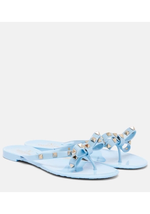 Valentino Garavani Rockstud PVC thong sandals