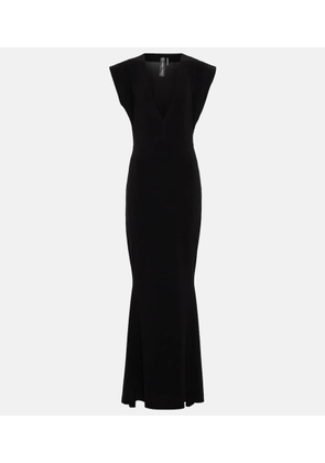 Norma Kamali V-neck maxi gown