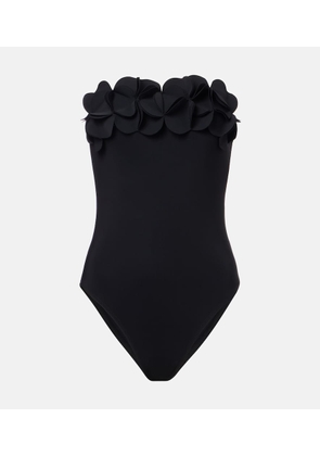 Karla Colletto Tess floral-applique swimsuit