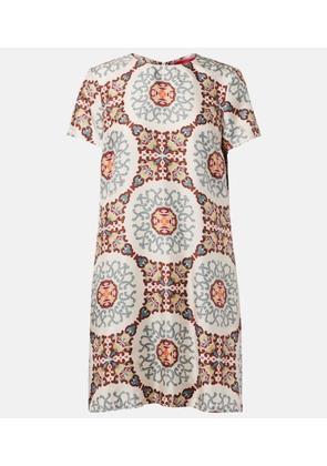 La DoubleJ Swing printed silk satin minidress