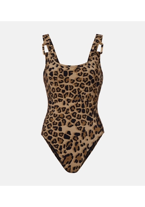 Karla Colletto Izzy leopard-print swimsuit