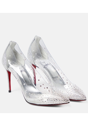 Christian Louboutin Degrastrass embellished PVC pumps