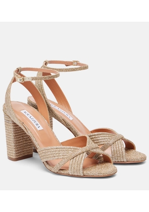 Aquazzura Very Sundance 85 glitter sandals